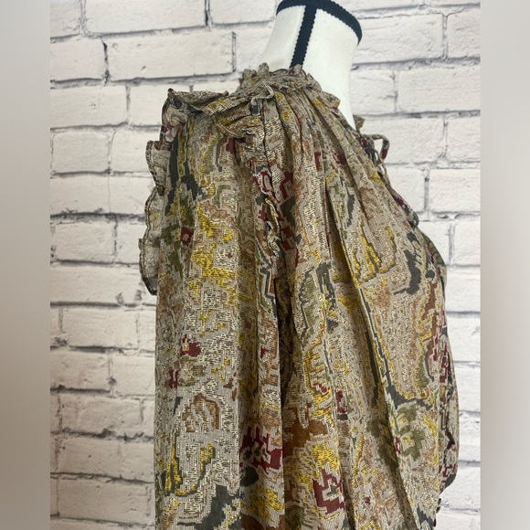 Elan Boho Smocked Long Sleeved Top size Medium - Picture 4 of 11